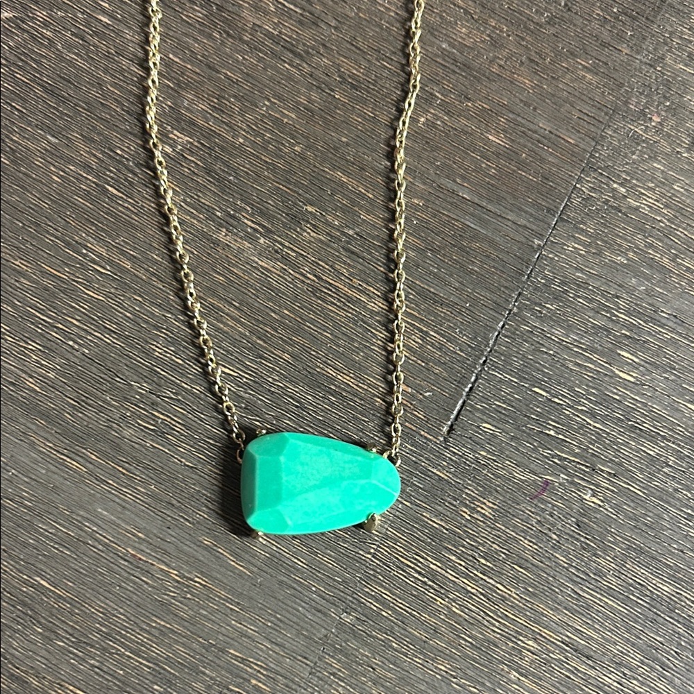 Kendra Scott Isla 14k gold filled Faux Turquoise‎ Necklace